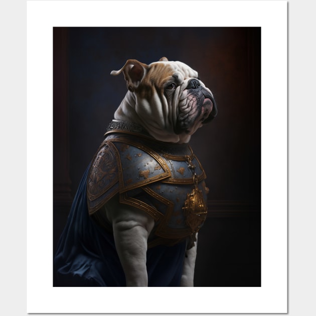 Bulldog - Medieval Knight Wall Art by HUH? Designs